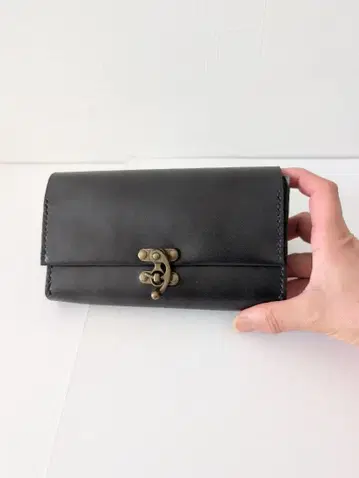 천연 가죽 가죽 파우치 M