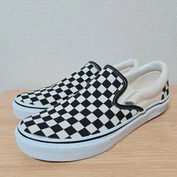 VANS 반스 슬립온 스니커즈 체커보드 24.5cm