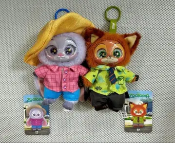 MINISO 주디 닉 주토피아 봉제 인형 키체인