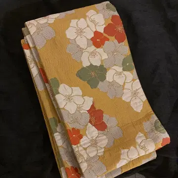 꽃 문양 부풀림 직조 리버서블 띠 색 반폭 오비