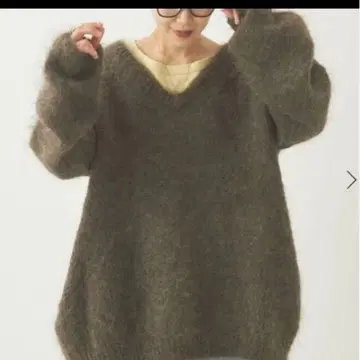 plage NUBE 모헤어 MIX 크루넥 풀오버