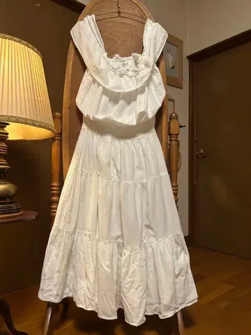 70s 80s 빈티지 프릴 원피스 유럽 앤티크