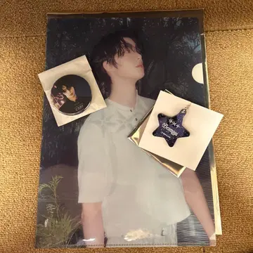 TXTCAFE 범규 클리어 파일 캔뱃지 키링 3종 세트