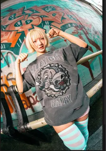 Galfy x AlleyCat Collaboration Tee(Gray)