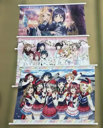 러브 라이브 선샤인 태피스트리 묶음 판매 오하라 마리 마츠우라 카난