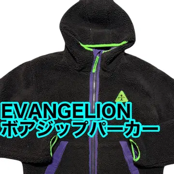 에반게리온 초호기 보아 플리스 자켓 블랙 M 블루종