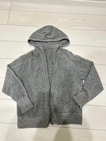 캐시미어 100% 후드티 후드 부착