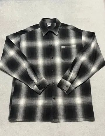 CalTop 칼탑 플란넬 셔츠 블랙