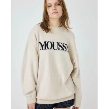 [ 새상품급 ] MOUSSY LOGO KNIT / 마우지 로고 니트