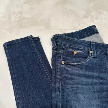 GUESS 스와로브스키 데님 청바지 데님 게스