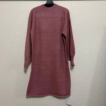 미사용 밀리온 핑크 니트 원피스 이너 페티코트 포함