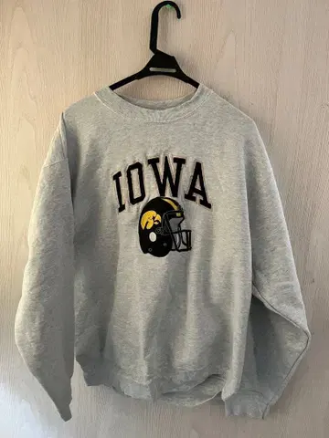 IOWA 맨투맨 구제 의류 오버 사이즈 미식축구