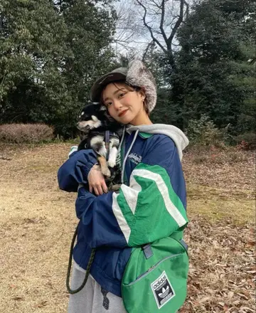 wudge boy 나일론 블루종