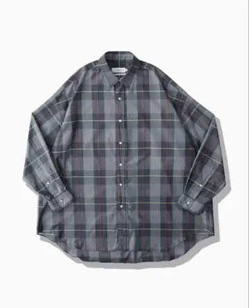 Graphpaper SHEER CHECK OVERSIZED SHIRT