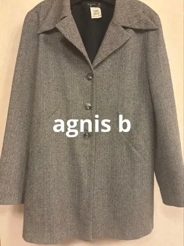 agnis b. 헤링본 코트 기간 한정 판매