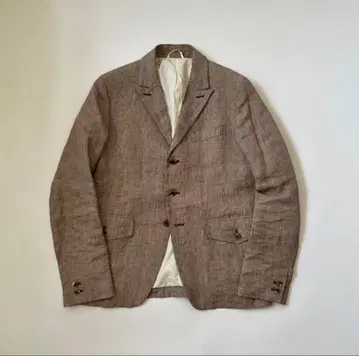 [ 귀중 ] scye 사이 린넨 글렌체크 자켓