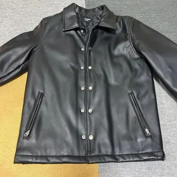 FIELDMAN by EDWIN 블랙 가죽 자켓 S