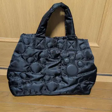 ZARA 미키마우스 퀼팅 토트백 블랙 자라
