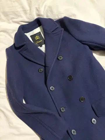 Drawer 네이비 더블 브레스트 코트 36