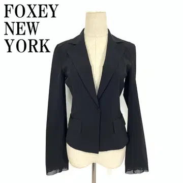 LA8586 폭시 뉴욕 테일러드 자켓 블랙 폴리에스테르 38