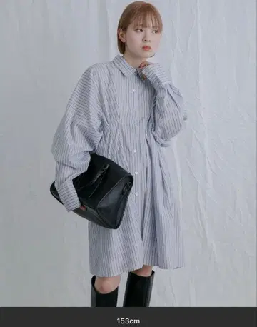 KBF 스트라이프 셔츠 원피스