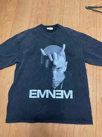 EMINEM 그래픽 T셔츠 블랙