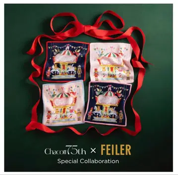 새상품 Chacott x FEILER 페이러 손수건 4개