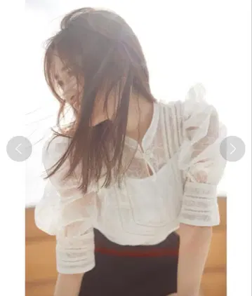 snidel 레이스 차이나라이크 블라우스