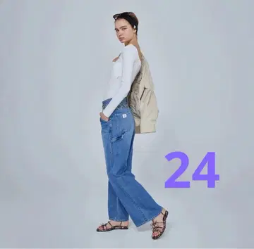 시루무린 페인터 배기 팬츠