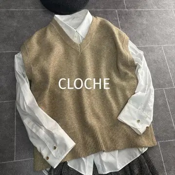 컨디션 최상 크로셰 오버 사이즈 니트 베스트