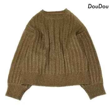 DouDou 듀두 하찌 긴팔 니트 스웨터 브라운 갈색