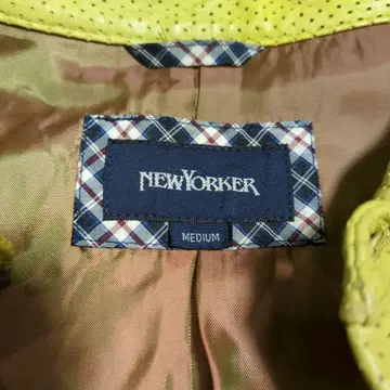 NEWYORKER 펀칭 가죽 셔츠 M