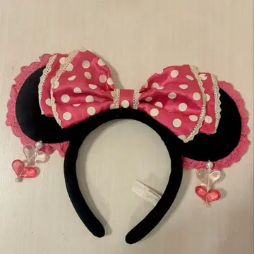 디즈니 미니 머리띠 도트 핑크