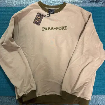 PASS-PORT 베이지 맨투맨