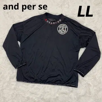 and per se 앙파시 여성용 골프웨어 LL 모크넥 네이비