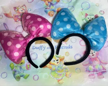 디즈니 머리띠 리본 핑크 스카이블루