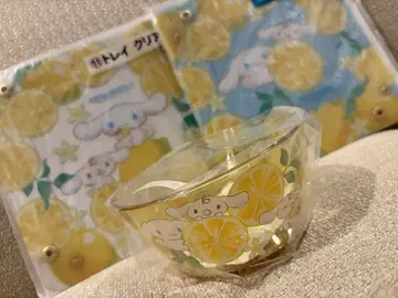 시나모롤 트레이 2색 + 플라 보울 세트