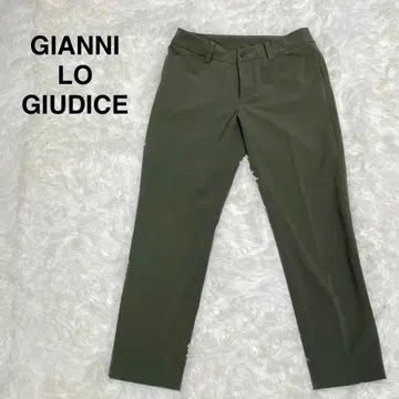 잔니 로 주디체 올리브 그린 슬랙스 XS 얇은 소재 슬림