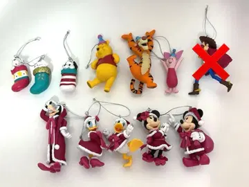 DISNEY 크리스마스 오너먼트 복권 11체 set * 새상품급