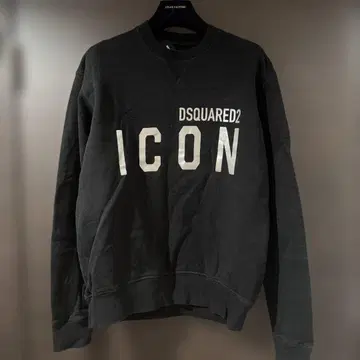 DSQUARED2 ICON 블랙 맨투맨