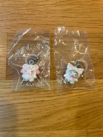 산리오 포근포근 스노우 표시 액세서리 마이멜로디 쿠로미 가챠