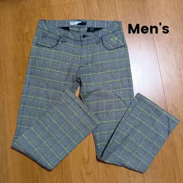 [컨디션 최상] OAKLEY 남성용 체크 무늬 골프 팬츠 L