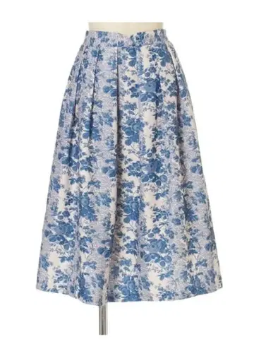 [ 택 포함 미사용 새상품 ] 자카드 라이크 꽃무늬 턱 스커트