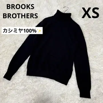 BROOKS BROTHERS 캐시미어 100% 터틀넥 블랙 XS