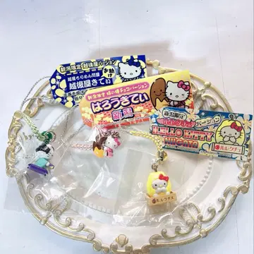 헬로키티 니가타 한정판 에치고야 키티 르레크체 버전 감 씨앗 초코 스트랩