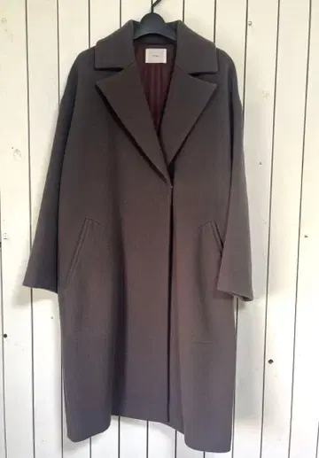 [ IENA 이에나 ] MANTECO 마테코 브라운 울 코트 40