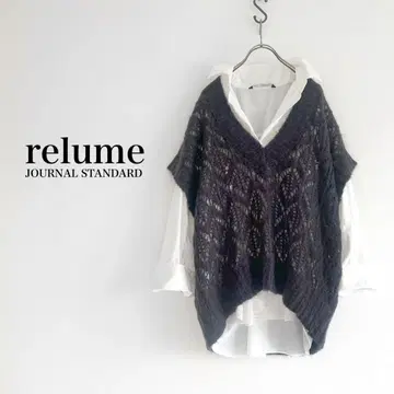 JOURNAL STANDARD relume 모헤어 혼방 오픈 워크 베스트