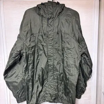 나일론 자켓 후드 부착 올리브