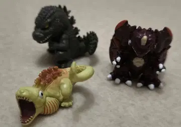 고질라 목욕공 피규어 3개 세트 고질라 디스트로이어 제2형태