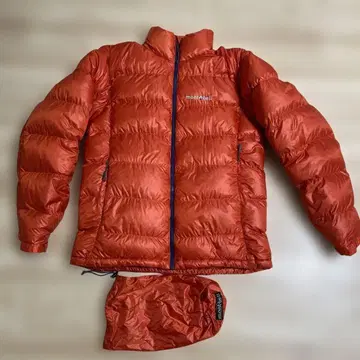 새상품급 mont-bell 몽벨 알파인 다운 자켓 오렌지